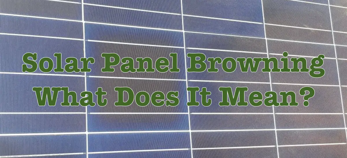 Solar Panel with Browning